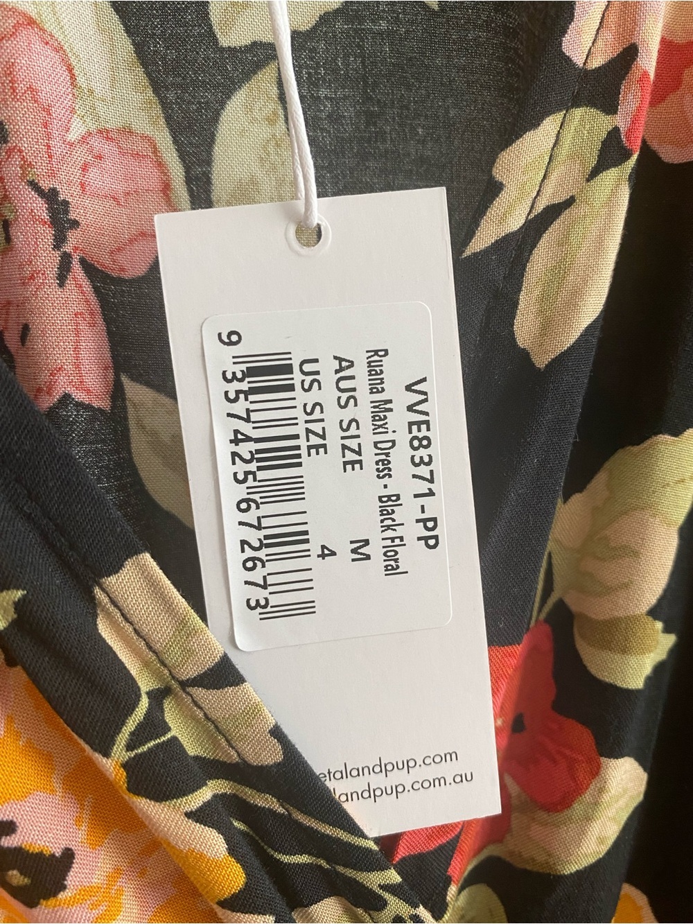 Petal and Pup Black Floral Ruana Maxi Dress 4 - Picture 12 of 16